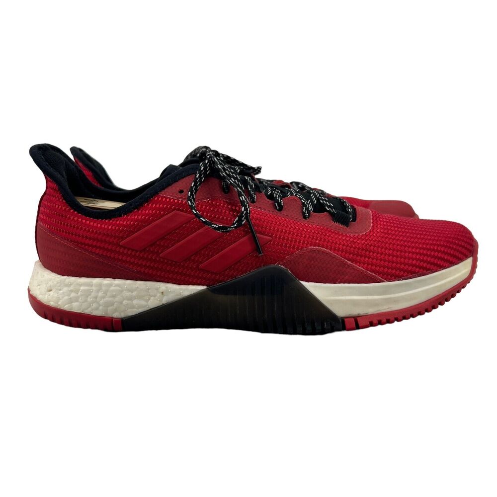 Adidas Training Shoes Men 10 Red Crazy Train Lightweight Athletic Running CG3096